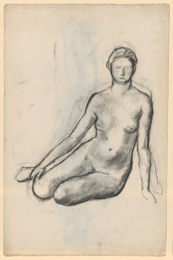 Seated female nude