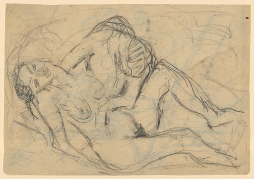 Group of figures with a lying female nude
