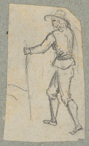 Shepherd with hat and staff