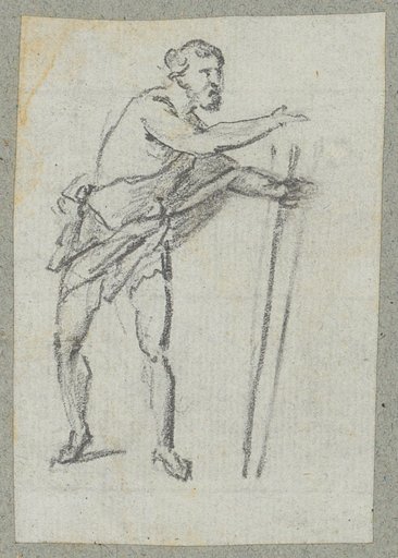 Male figure with staff