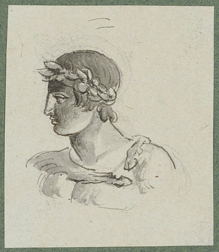 Young man with a wreath