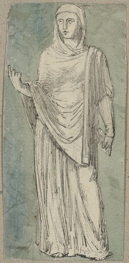 Female figure in ancient dress
