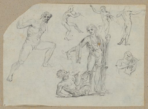 Study Sheet with Mythological Figures