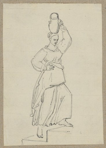 Water Carrier Climbing Stairs
