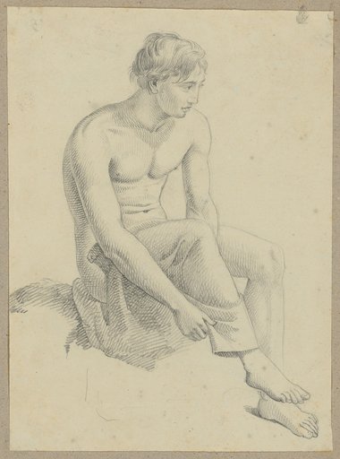 Seated Male Half-Nude