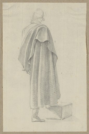 Man in a Long Cloak with Left Foot Rested