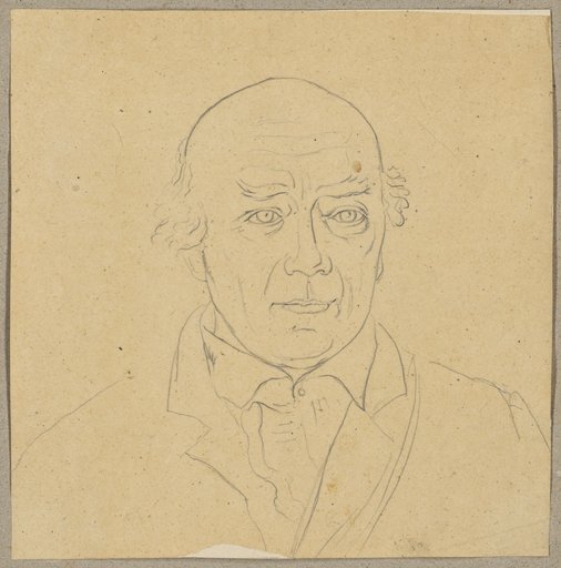 Bust Portrait of a Bald Man