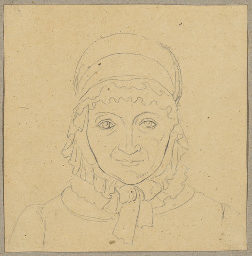 Bust Portrait of an Older Woman with a Cap