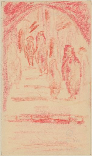 Arch and Stepped Street, Tread by Water Carriers and Other People