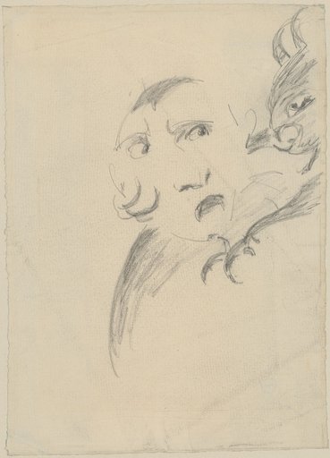 Male Figure Harassed by a Demon