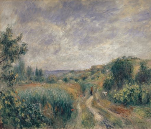 Landscape in the Vicinity of Essoyes (Landscape with Two Figures on the Grass)