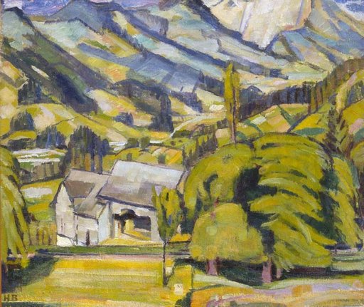 Toggenburg landscape with a gray house