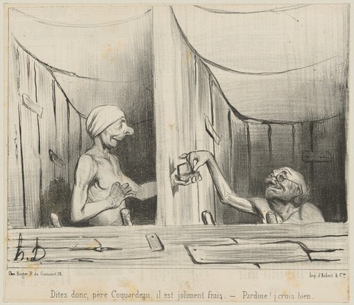 "Say, father Coquardeau, he's awfully fresh. - By Jove! I'm sure of it."