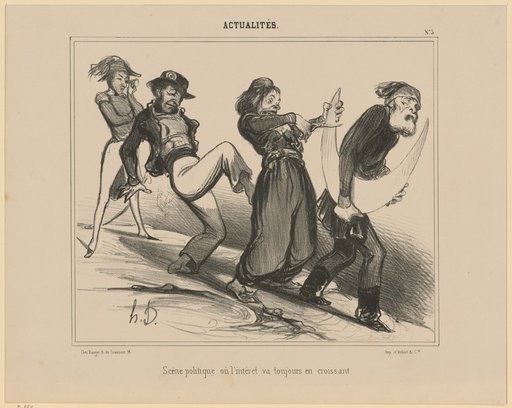 Political Scene Where the Interest Always Increases