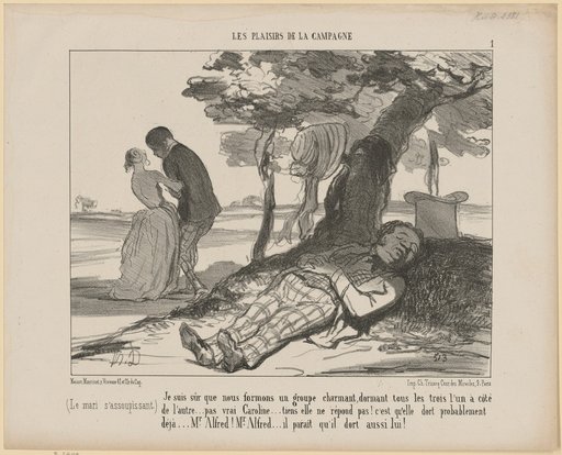 "I am sure we form a charming group, all three sleeping..."
