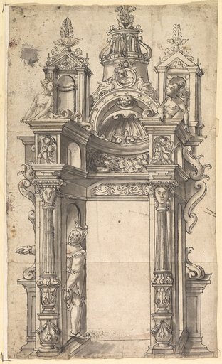 Perspective view of a rich Renaissance portal