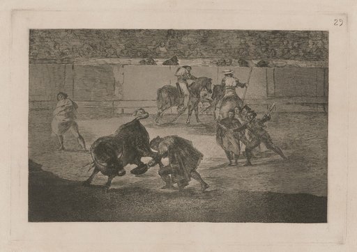 Pepe Illo performing the recorte on the bull