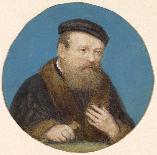 Portrait of a Bearded Man with a Cap in a Roundel