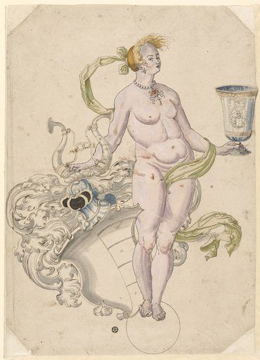 Fortuna as a Shield-Bearer and the Gebhardt Coat of Arms
