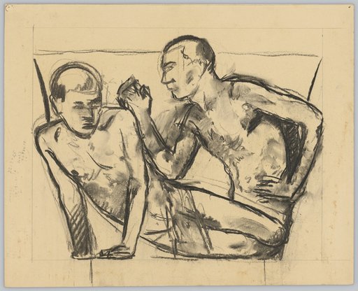 Two Male Half-Nudes
