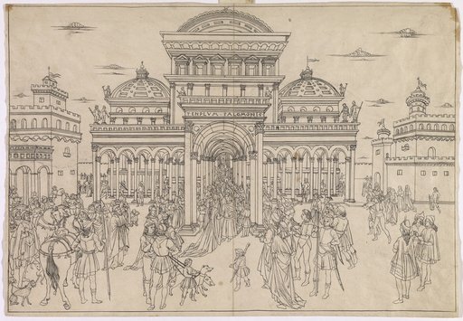 The Visit of the Queen of Sheba to Solomon in the Vestibule of the Temple