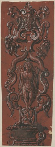 Ornamental Grotesque Design for a Spandrel