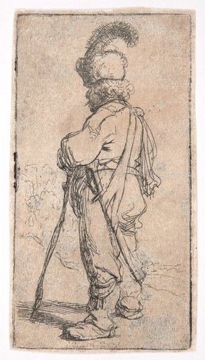 Pole with staff and sabre