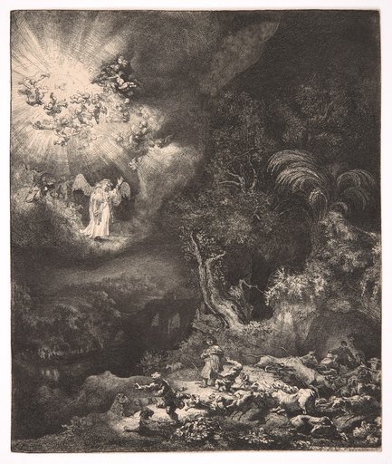 The Angel Appears to the Shepherds