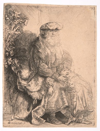 Abraham Isaac Caressing