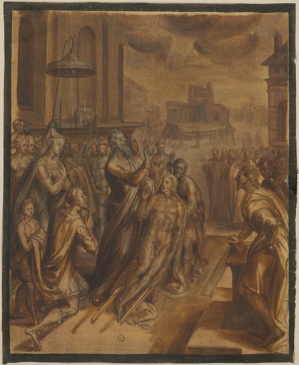 Christ Raising the Young Man of Nain (?)