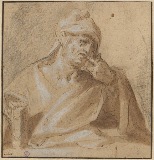 Old Man with a Book (Democritus?)