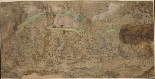 Mountainous Landscape with Village and Castle