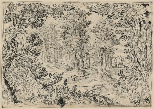 Wooded Landscape with Saint Jerome