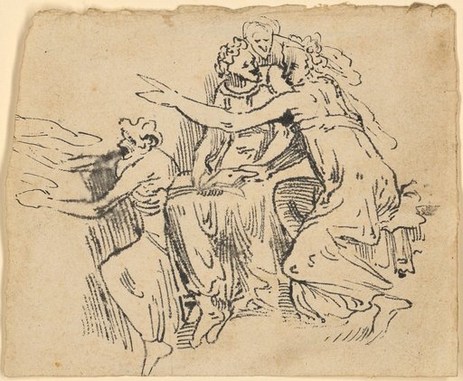 Group of Four Seated Figures