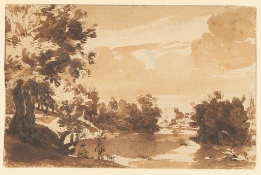 Wooded River Landscape (Rhine Arm near Rhenen)
