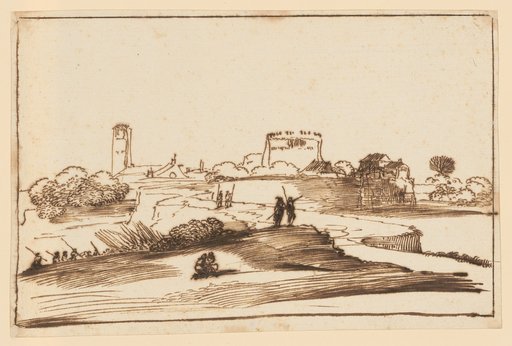 Landscape with a Procession of Warriors and a Fortress