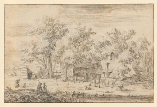 Landscape with Peasant Cottages under Trees