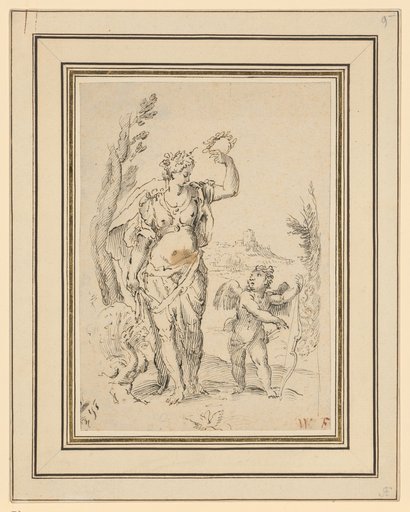 Venus and Amor in a Landscape