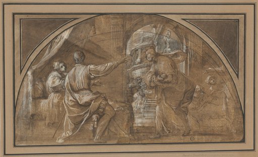 Birth Scene in a Palace (Birth of Mary?)