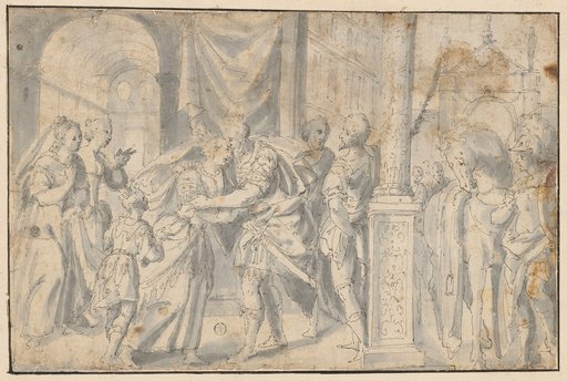 Farewell of Henry IV to His Wife Maria de' Medici and Son Louis XIII Before a Military Campaign