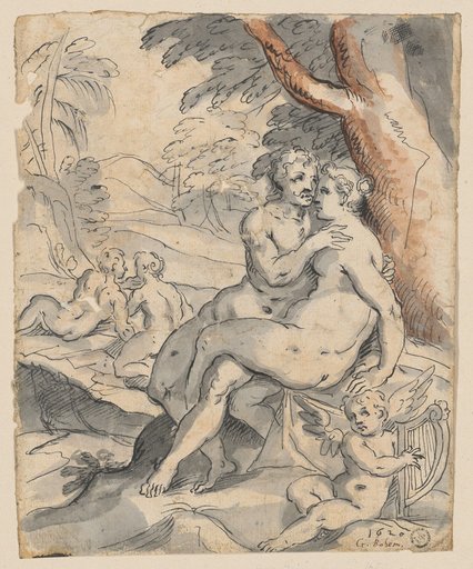Mythological Lovers Under a Tree