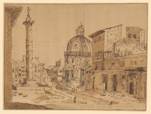 Trajan's Column and S. Maria di Loreto in Rome