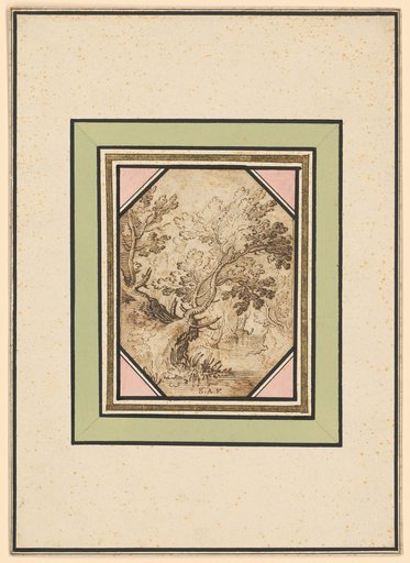 Wooded Landscape with a Stream