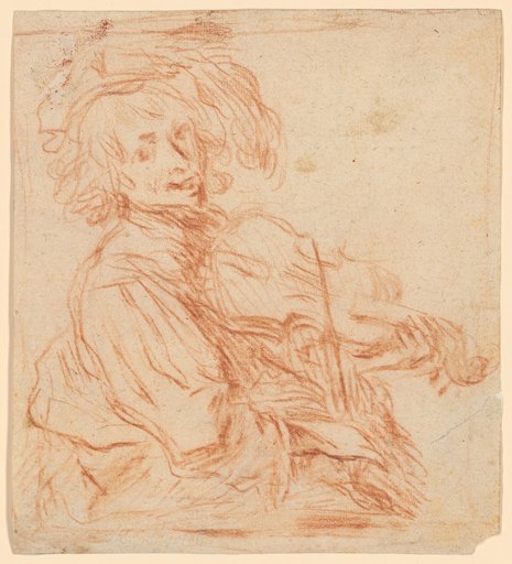 Young Man Playing the Violin