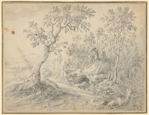 Landscape with a Rocky Grotto