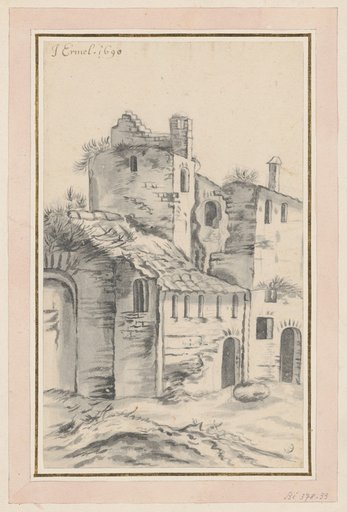 Partial View of an Old City Wall