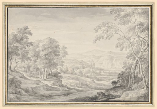 Wooded Landscape with a View into a River Valley