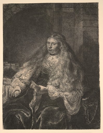 Seated Girl with Long Hair ("The Great Jewish Bride")