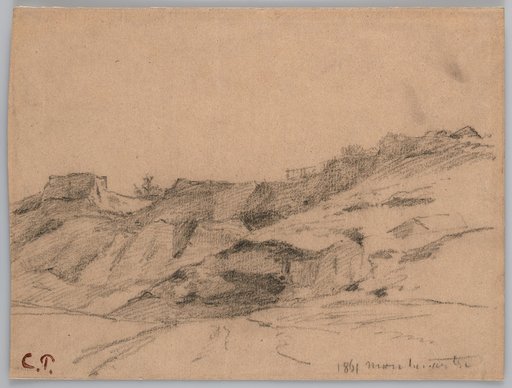 Ridge of hills at Montmartre (?)
