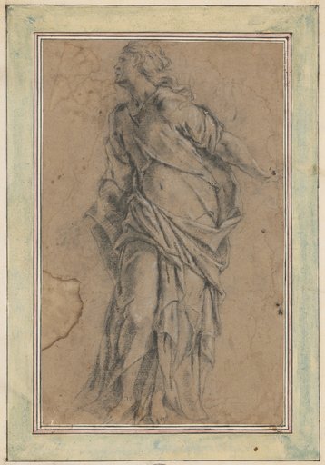 Standing Woman to the Left, One Arm Extended Backward